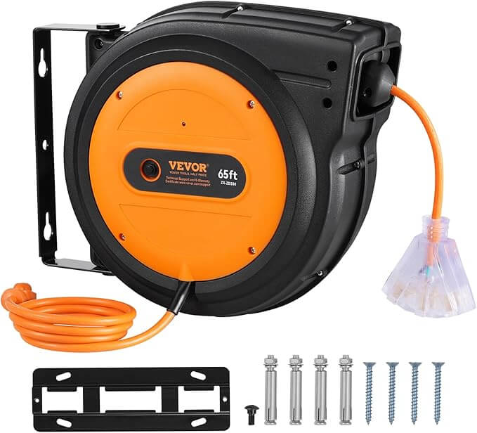 VEVOR Retractable Extension Cord Reel